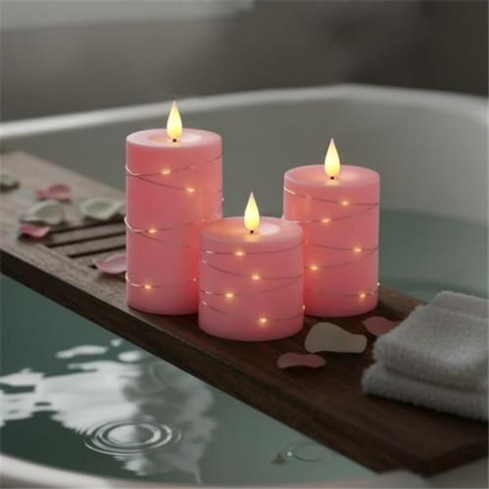 Battery Operated LED Candles Remote Timer Set - Picture 7 of 7